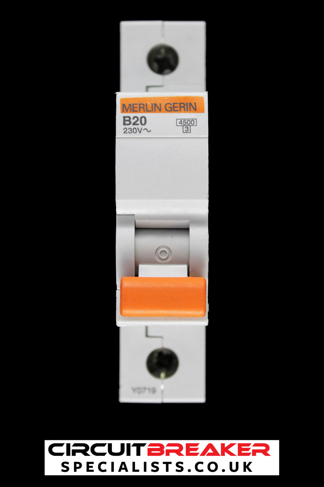 MERLIN GERIN 20 AMP CURVE B 4.5KA MCB CIRCUIT BREAKER 12559