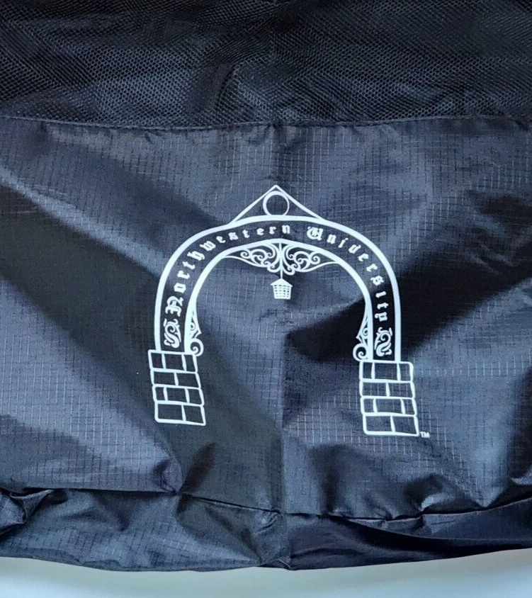 Northwestern University Logo Black Travel Packing Cube Bag Zipper Set Of 3 NOS - Image 2 of 4