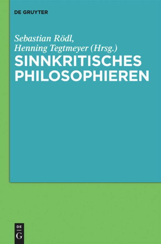 Sinnkritisches Philosophieren | Buch | 9783110296631
