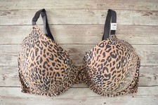 Victoria's Secret 36DD PINK WEAR EVERYWHERE FULL COVERAGE BRA Praline Leopard