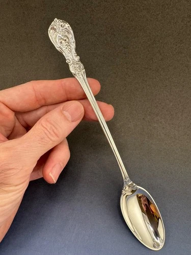 Francis 1 Reed & Barton Sterling Silver Flatware Iced Teaspoons 38 grams 7-3/4"