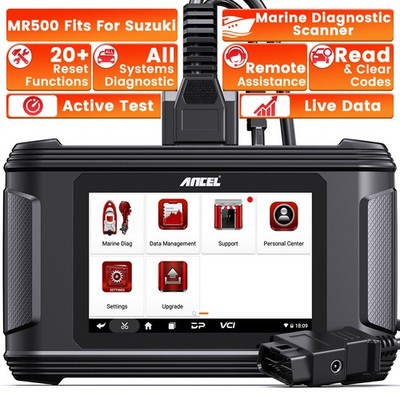 ANCEL Marine Diagnostic OBD2 Code Reader For Suzuki Outboard Engine Active Test