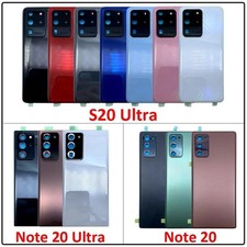 Battery Glass Cover With Camera Lens replacement For Samsung Note 20 S20 Ultra