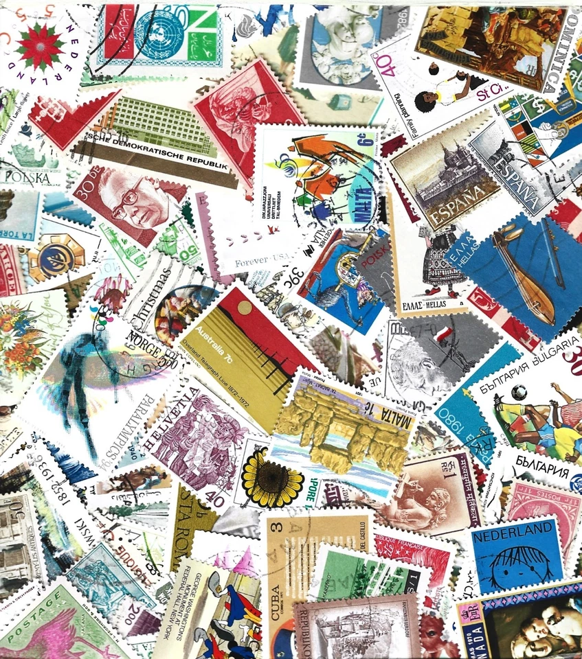 TO CLEAR - All Different Packs of 100 Stamps @ £1.59. Multi-Choice List - Image 3 of 3