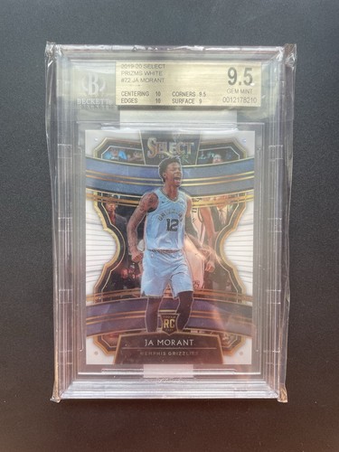 JA Morant [White Prizm] #72 2019 Panini Select card