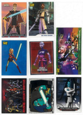 Star Wars: Clone Wars lot of your choice of 10 trading cards, stickers, promos