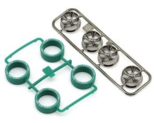 Tamiya JR Mini 4WD Small Diameter Low-Profile Tire A-Spoke Wheels 4