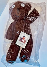 Vintage Official Mr Bean "Me +My Teddy" TM Bear Plush 14"~Tiger Television 1996