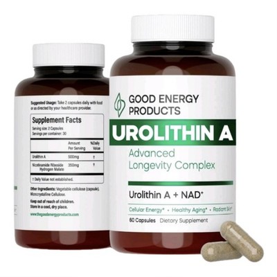 Good Energy Products Urolithin A + NAD+ Advanced Longevity Complex (60 Capsules)