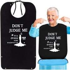 Funny Adult Bibs for Elderly Women Men, Washable Waterproof Adult Bibs for Ea...