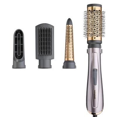 BaByliss Air Styler 1000W - All in One Haartrockner 7-teiliges Set, Kupfer, Grau 