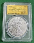 2016 $1 Silver Eagle First Day WP Strike PCGS MS70 Gold Foil Label Rare 1 of 300