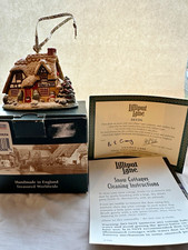 Lilliput Lane Snow Cottages The Holly & Ivy House Snowman Figurine Boxed L2686