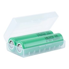 Samsung 35E 18650 3500mAh Flat Top Battery 2 Pack with Plastic Case
