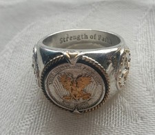 Saint Michael the Archangel Ring. Sz.10. One Crown.