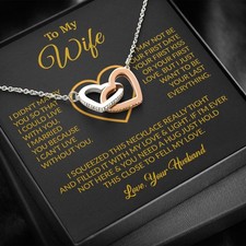 To My Wife Necklace, Christmas Gifts For Women, Anniversary Gift For Wife