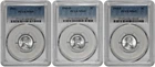 1943 P D S 1c Lincoln Steel Wheat Cent PCGS Graded MS 65 Three Coin Lot