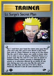 Lt. Surge's Secret Plan 107/132 Gym Challenge 1st Edition