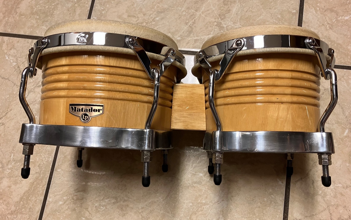 Vintage 90's LP Matador Wood Bongos Natural 7” and 8” | eBay