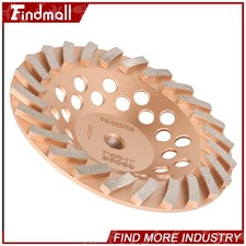 Findmall 7 Inch Dia Concrete Grinding Cup Wheels 24 Turbo 5/8"-11 Arbor