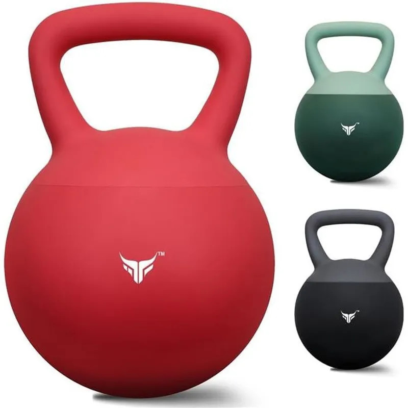 Kettlebell ajustable 1-30kg rose avec poignée ergonomique et revêtement PVC durable
