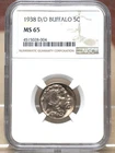 1938-D/D BUFFALO NICKEL NGC MS65 028004