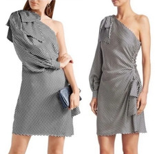 ZIMMERMANN Maples One Shoulder Bow Dress BNWT Size 1 AU 10 US 6 | Cocktail Mini