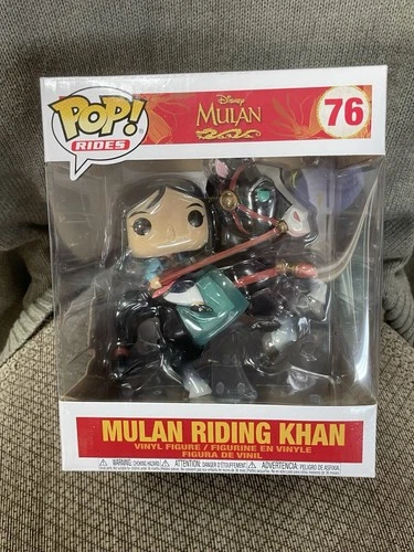 Funko Pop Rides Disney Mulan Riding Khan Horse #76 Vinyl Figure