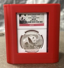 Red Coin Slab Display Holder for Graded Coins