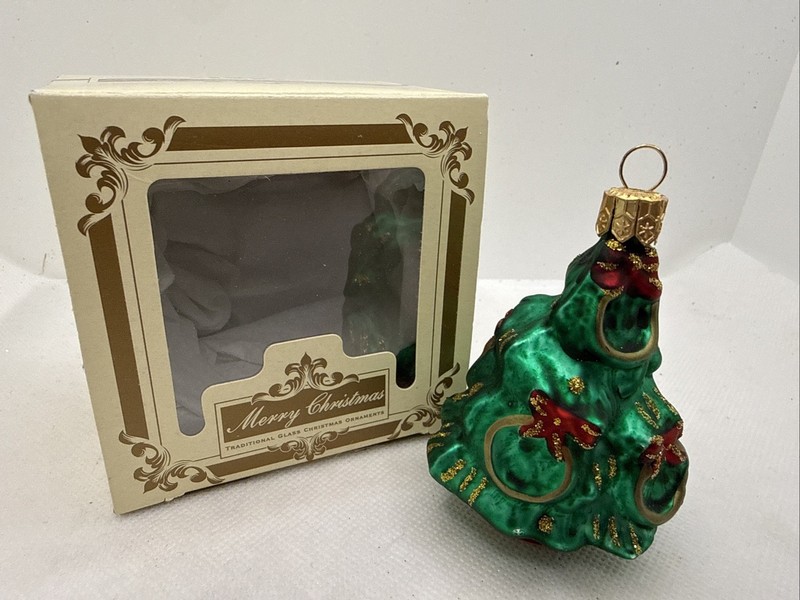 Impuls Glass Christmas Tree Ornament - Made In Poland