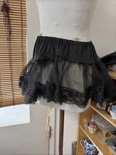 Elegant Black Ruffled Skirt Tutu Costume