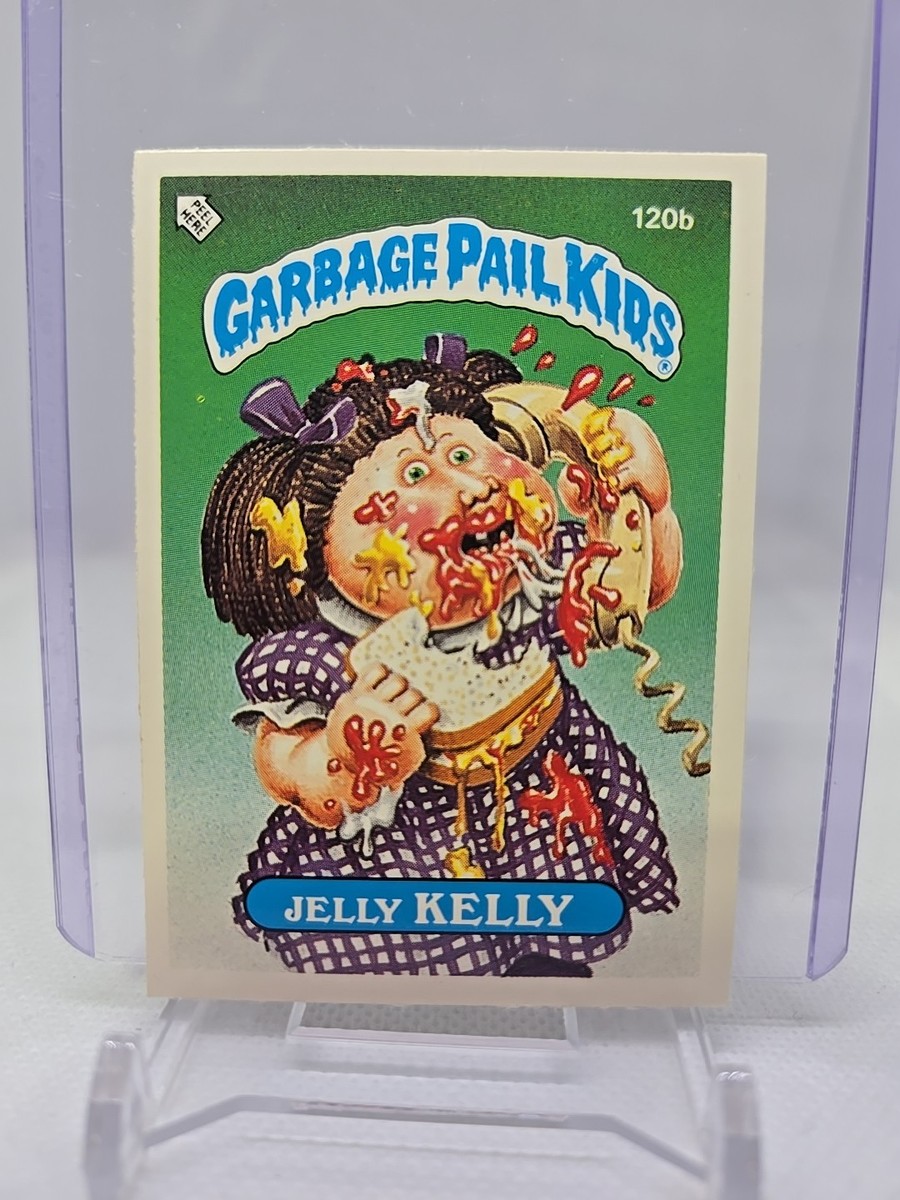 1986 Topps Garbage Pail Kids UK MINI Jelly Kelly #120b Sticker