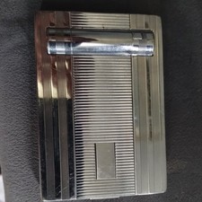Vintage BOURJOIS silver makeup compact mirror