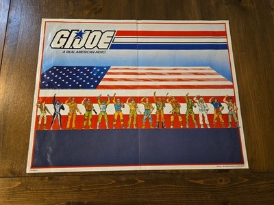 VINTAGE G.I. JOE 1984 REAL AMERICAN HERO MOBILE STRIKE FORCE CLUB MEMBER POSTER