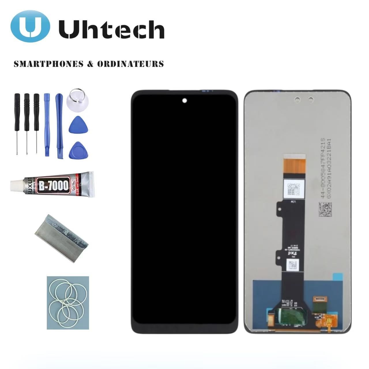 Écran Motorola Moto E32s pièce de rechange bloc LCD compatible vitre tactile noire