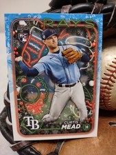 2024 Topps Holiday #H53 Curtis Mead Tampa Bay Rays