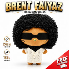 Custom BRENT FAIYAZ Hello Kitty Plushy Soft Plush Toy Gift 24 cm