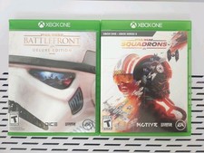 LOT OF 2: STAR WARS SQUADRONS + STAR WARS BATTLEFRONT (Xbox One)Read Discription