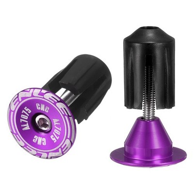 Bike Handlebar End Plugs Aluminum Bar End Caps Expanding Locking