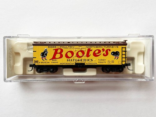 N-Scale Atlas 41450 Woodside Reefer BOTES INCUBADORES QREX 90534 con acopladores MT | Condition: Used