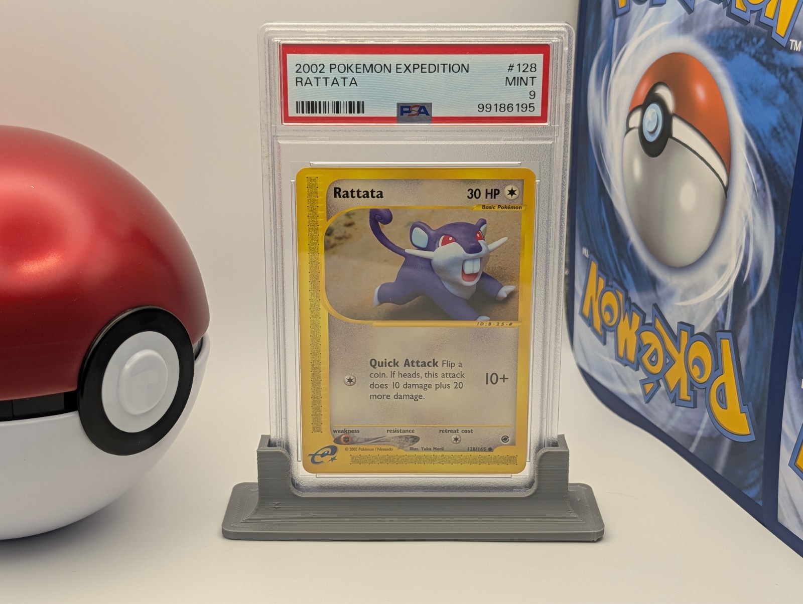 2002 POKEMON EXPEDITION #128 RATTATA PSA 9