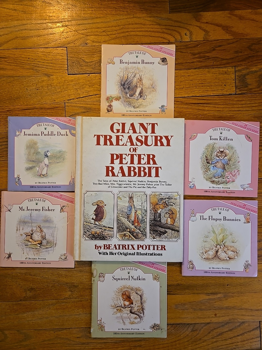 VTG 80s 90s Beatrix Potter Book Set Featuring Peter Rabbit and Original Stic Illustrations