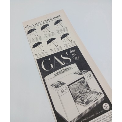 1949 Tappan Automatic Gas Range Salem China Parsley Dinnerware Pattern Girl Pray
