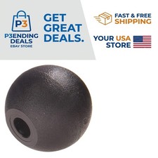 Modern Plastic Ball Knobs - 3 Pack, Easy Install, Rust-Free for Home Projects