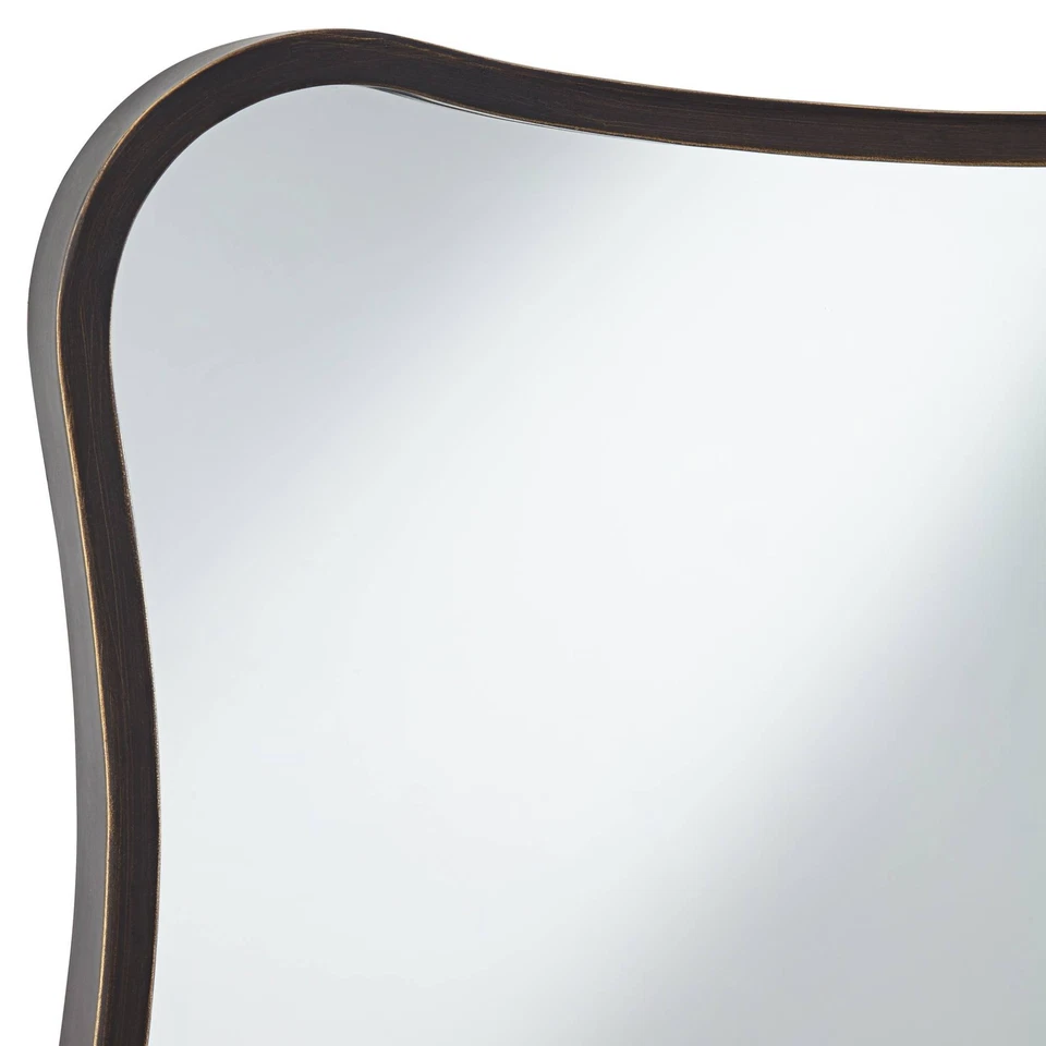 Espejo de pared con curvas Uttermost Pavia bronce oscuro 24" x 32" Foto 3 de 4