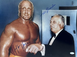 Hulk Hogan Tommy Lasorda HOF Signed 16x20 Photo AUTO JSA