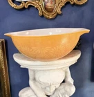 Vintage Pyrex Cinderella Orange Daisy Sunflower 4-Qt Large Mixing Bowl 444 CLEAN