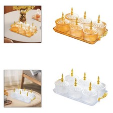 Divided Serving Tray Storage Container Sturdy Food Storage Box Containers