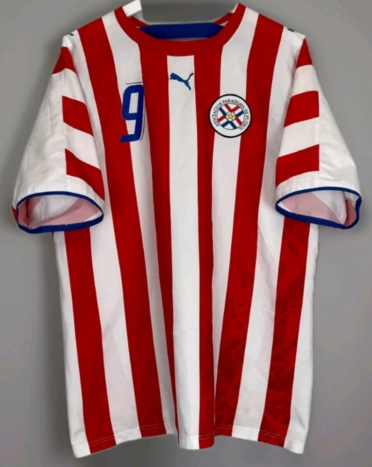 Camiseta de fútbol Puma Paraguay rara #9 Cardozo XL Foto 2 de 4