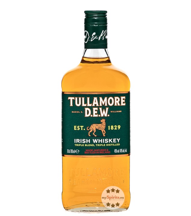 Tullamore D.E.W. Irish Whiskey Triple Distilled / 40 % vol / 0,7 Liter-Flasche